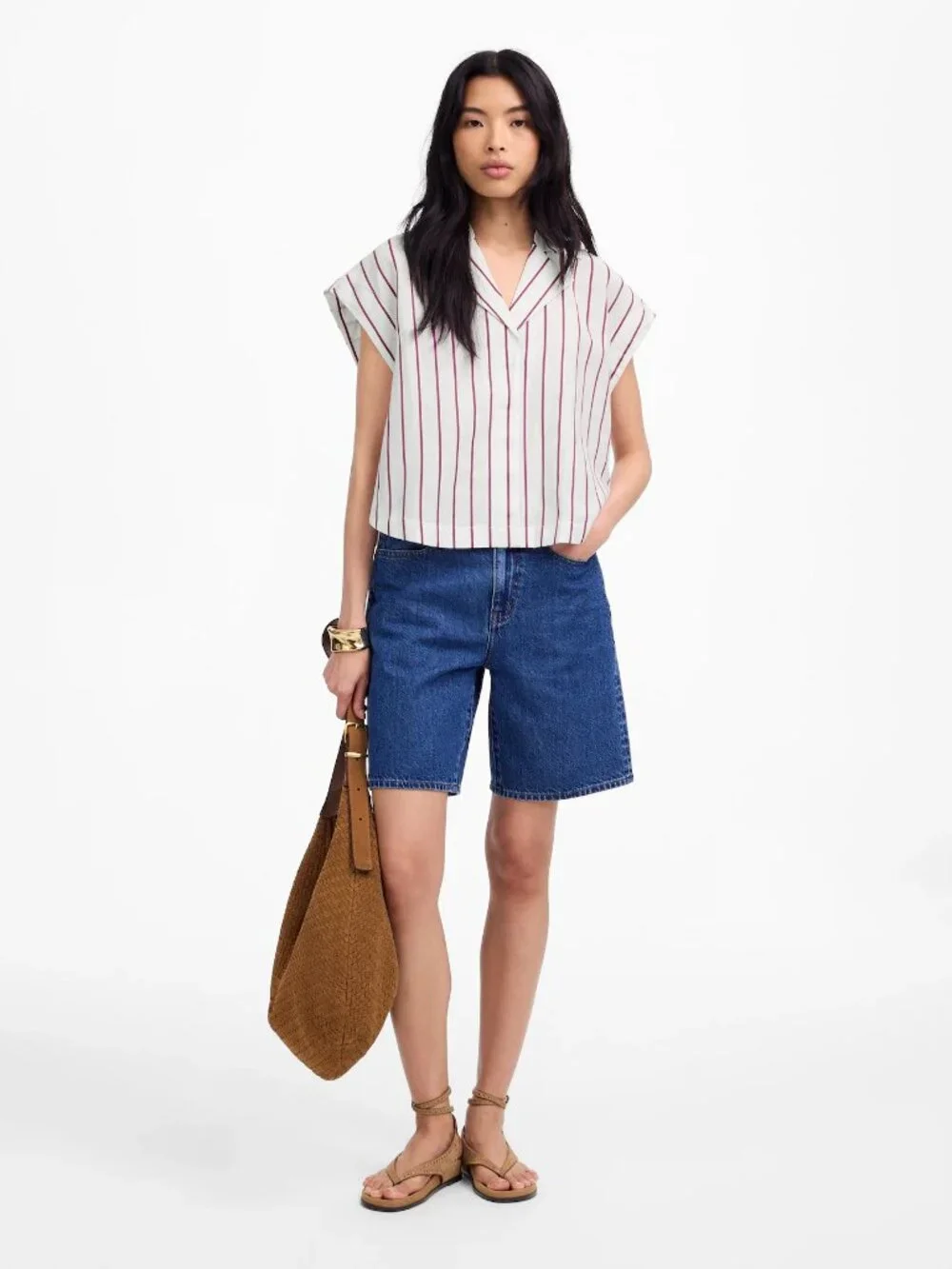 Madewell Resort-Collar Shirt in Linen-Cotton - Medium - Picture 2 of 2